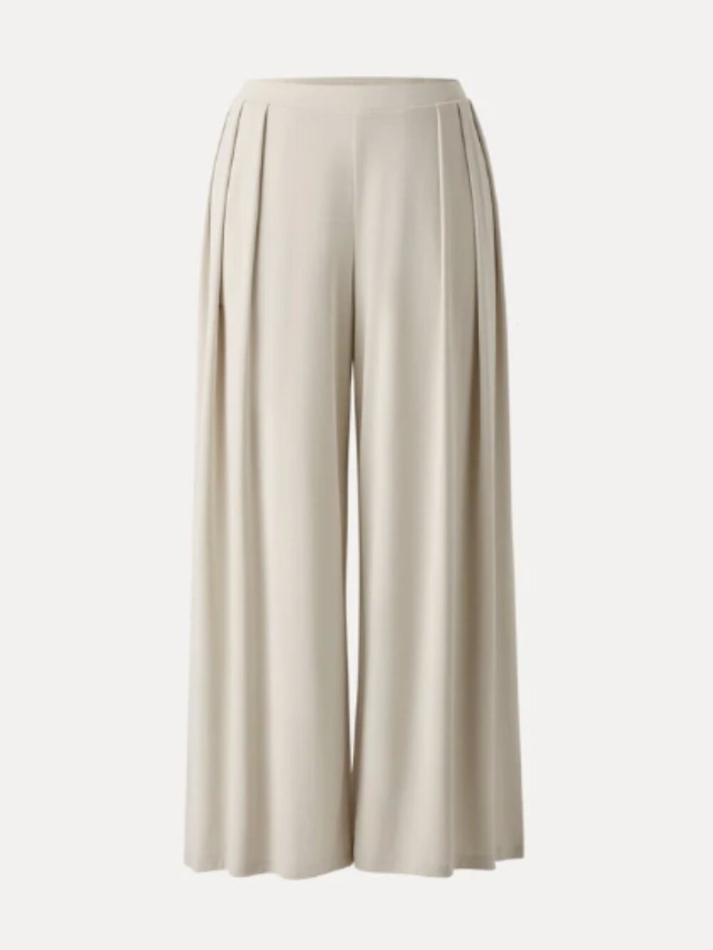 OGL Sandwashed Mid Rise Pleated Wide Leg Palazzo Pant with Pockets